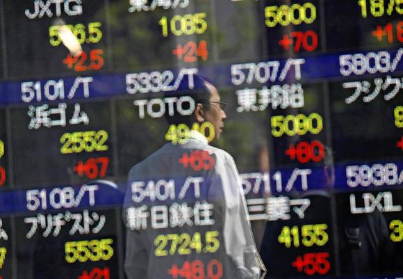 The Nikkei index gained for a record 15th straight session on Oct. 23. The Nikkei index gained for a record 15th straight session on Oct. 23.