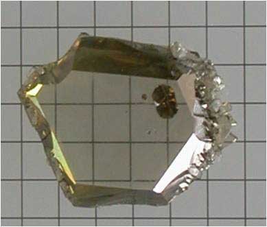 A gallium nitride crystal 
