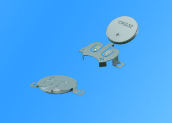 Locking, Low Profile, Coin Cell Battery Retainers