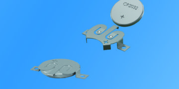 Locking, Low Profile, Coin Cell Battery Retainers