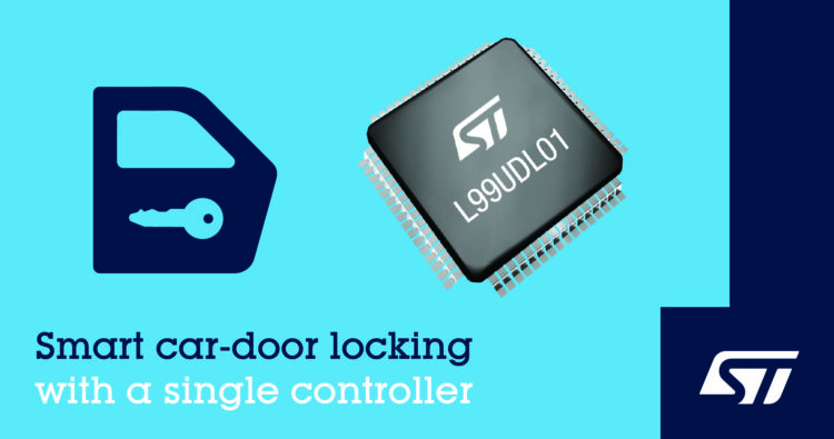 Highly Integrated Universal Car-Lock Controller designed by STMicroelectronics