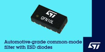 STMicroelectronics Integrates Common-Mode Filter and ESD Suppression in New Automotive-Protection Devices