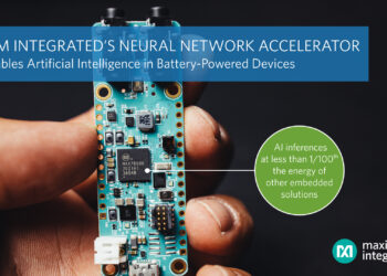 Maxim Integrated neural network accelerated microcontroller