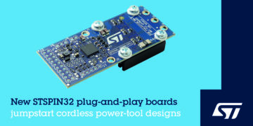 STMicroelectronics Simplifies Development of Cordless Power Tools with Plug-and-Play STSPIN32 Prototype Boards