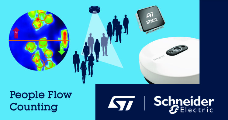 STMicroelectronics and Schneider Electric Reveal Advanced People-Counting Solution using AI