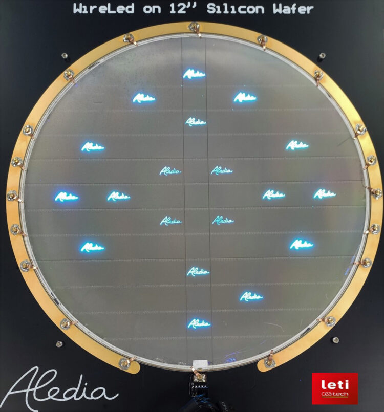 Aledia produces first micro-LED chips on 300mm silicon wafers