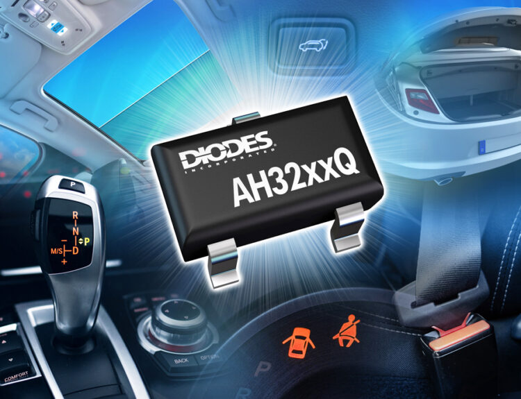 Diodes Incorporated Automotive-Compliant, Two-Wire Hall Effect Switches with Self-Diagnostics