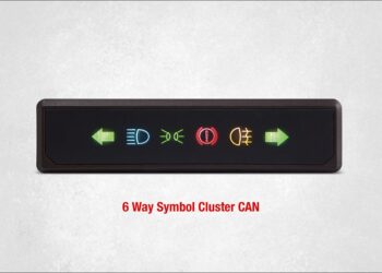 Compact, CAN-based indicator solution for mobile machines and commercial vehicles