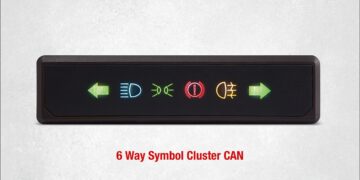 Compact, CAN-based indicator solution for mobile machines and commercial vehicles