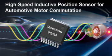 Renesas Expands Inductive Position Sensing Portfolio to Automotive Motor Commutation with IPS2550 Sensor