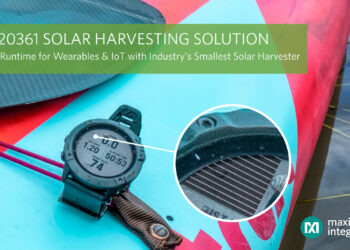 Industry’s Smallest Solar Harvesting Solution by Maxim Integrated