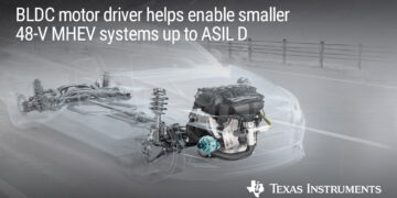 Integrated Grade 0 BLDC motor driver shrinks 48-V motor-drive systems as much as 30% in mild hybrid electric vehicles