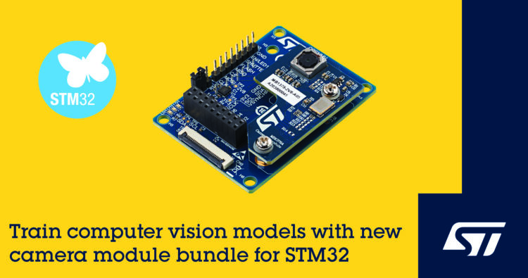 A new AI firmware function pack and camera-module hardware bundle from STMicroelectronics