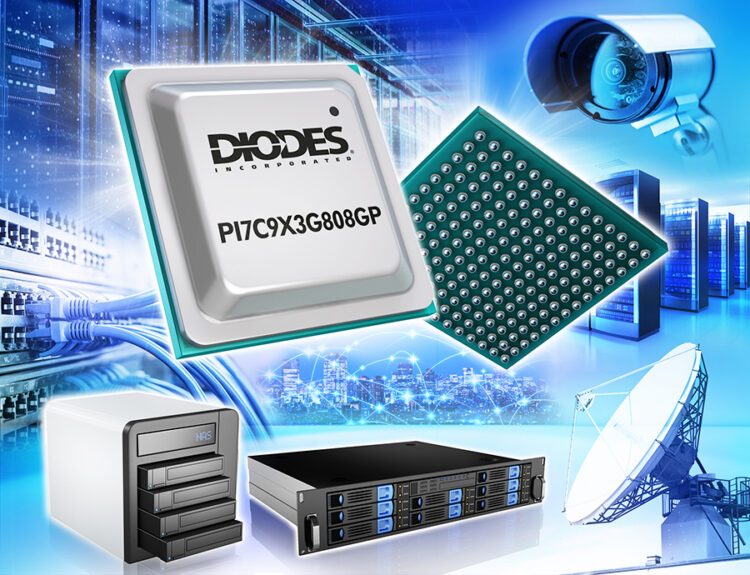 8-Port PCIe 3.0 Packet Switch from Diodes Incorporated Provides Design Flexibility and Power Savings