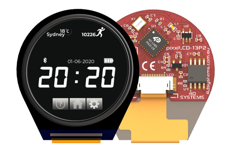 Embedded displays for innovative applications: pixxiLCD series from 4D Systems at Rutronik UK