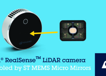 World’s Smallest Micro-Mirror Scanning Technology from STMicroelectronics chosen for  Intel RealSense High-Resolution LiDAR Depth Camera L515
