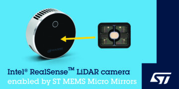 World’s Smallest Micro-Mirror Scanning Technology from STMicroelectronics chosen for  Intel RealSense High-Resolution LiDAR Depth Camera L515