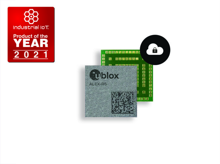 u-blox ALEX-R5 LTE-M module with IoT Security-as-a-Service receives 2021 IoT Evolution Industrial IoT Product of the Year Award