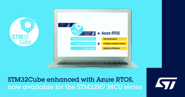 STMicroelectronics Speeds Smart Devices to Market with Extra Software for Microsoft® Azure RTOS Projects on STM32 MCUs