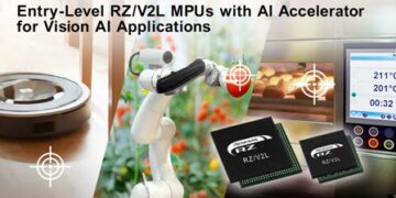 Renesas Launches Entry-Level RZ/V2L MPUs with Best-in-Class Power Efficiency and High-Precision AI Accelerator