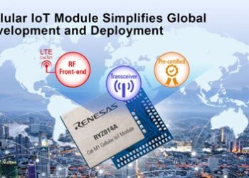 Renesas Launches LTE CAT-M1 Module For Massive IoT Based On Carrier-Proven Monarch Technology From Sequans