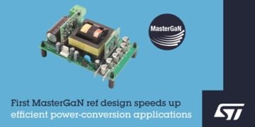 MasterGaN Reference Design from STMicroelectronics Demonstrates Heatsink-Free 250W Resonant Converter