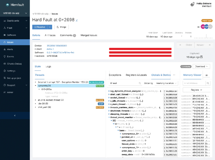Monitoring, debugging and updating Nordic-powered IoT products made easy with device observability platform partnership