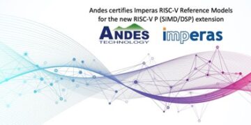 Andes certifies Imperas RISC-V Reference Models for the new RISC-V P (SIMD/DSP) extension