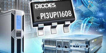 8-Channel ReDriver with Internal Coupling Capacitors from Diodes Incorporated