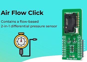 MIKROE launches air flow monitoring differential pressure sensor Click board