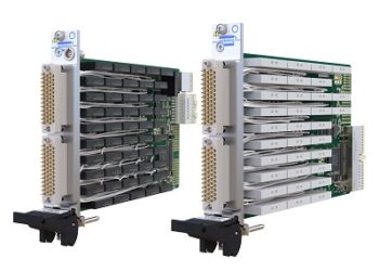 New PXI/PXIe 5 Amp Power Relay Modules from Pickering Interfaces offer twice the switching density