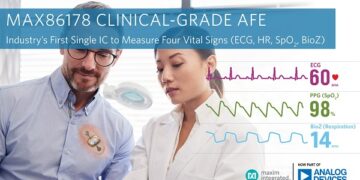 Clinical-Grade AFE from Analog Devices Measures Four Vital Signs for Remote Patient Monitoring Devices