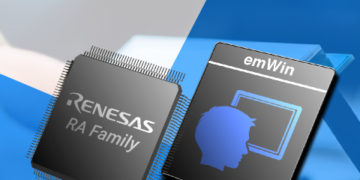 SEGGER announces that Renesas has extended its emWin license to include all RA microcontrollers