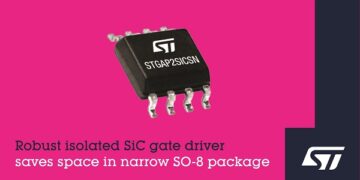 Robust Isolated SiC Gate Driver from STMicroelectronics Saves Space in Narrow SO-8 Package