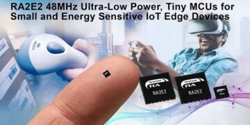 Renesas’ New RA MCU Group Delivers Ultra-Low Power, Innovative Peripheral Functions In Tiny Package