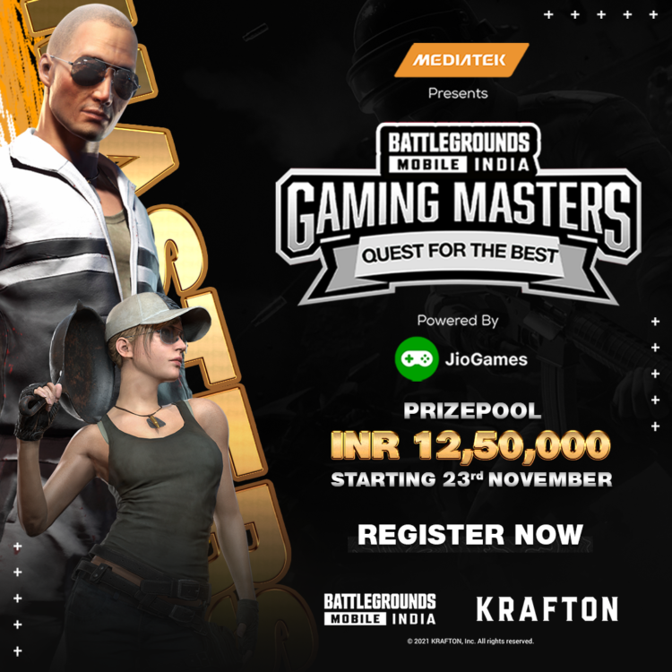 Mediatek and Jio’s ‘Gaming Masters 2.0’ Starts With Battlegrounds Mobile India (Bgmi) On Jiogames