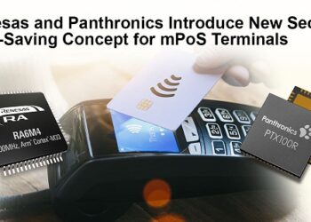 Renesas and Panthronics introduce new cost- and space-saving design for secure mobile PoS terminals