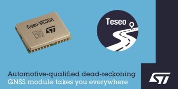 STMicroelectronics’ Automotive-Qualified Navigation Module with Dead Reckoning Simplifies Design and Boosts Performance