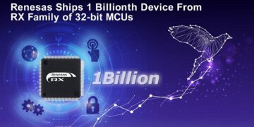 Renesas Ships 1 Billionth Device From RX Family of 32-bit Microcontrollers