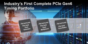 Renesas Introduces Industry’s First PCIe Gen6 Clock Buffers and Multiplexers