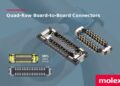 Molex Sets New Standard in Space-Saving Connections with Commercial Availability of Ground-Breaking Quad-Row Board-to-Board Connectors