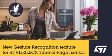 STMicroelectronics reveals affordable and turnkey STGesture™ recognition for touchless control in diverse applications