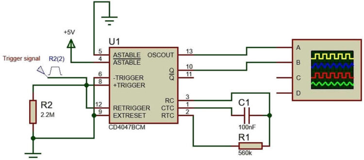 What is 4047 IC : Pin Configuration & Its Working