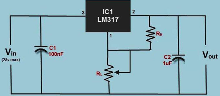 LM317 Voltage Regulator : Circuit & Its Working