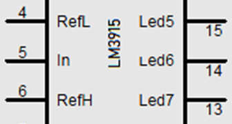 LM3915 IC Visualized Audio Level Display