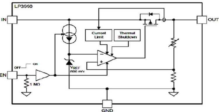 LP3990 – A Positive Voltage Regulator : Working & Its Applications
