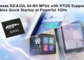 Renesas Unveils Powerful 1GHz RZ/A3UL 64-Bit MPUs with RTOS Support That Enable High-Definition HMI and Quick Startup