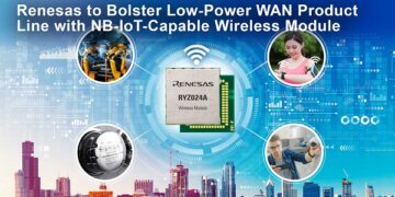 Renesas to Bolster Low-Power WAN Product Line with NB-IoT-Capable Wireless Module