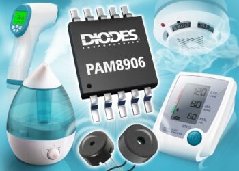 Self-Excitation Piezo Sounder Driver from Diodes Incorporated Extends Runtime and Maintains High SPL Output Across Entire Battery Life