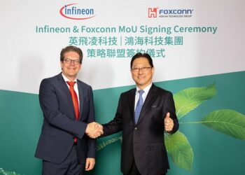 Infineon and Hon Hai Technology Group (Foxconn) sign MoU to partner on SiC collaboration and leverage respective expertise in EV development